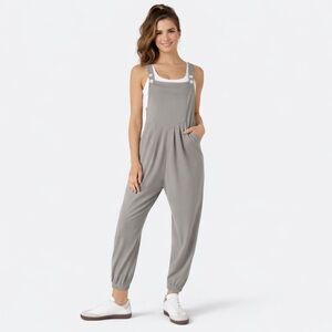 HALARA Pockets Waffle Casual Jogger Overalls NWT
